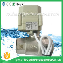 1" Dn25 2 Way 12V 24V Motorized Electric Water Shut off Ball Valve